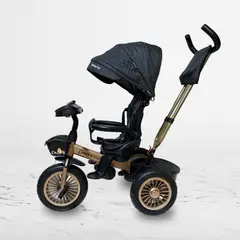 VOYAGE - Triciclo Giratorio 3 en 1 para Niños «CROSS» Black