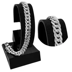 GENERICO - Pulsera Lomo Corvina Hombre Regalo Papá Novio Plata Joya 950