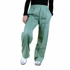 GENERICO - PALAZO PANTALON JOGGER BUZO DE FRANELA DAMA