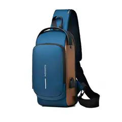 GENERICO - Morral Pechera Oxford Impermeable Antirrobo Azul