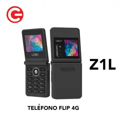 LOGIC - CELULAR Z1L TELÉFONO FLIP 4G COLOR NEGRO