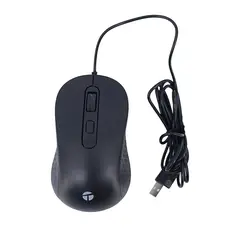 TEROS - Mouse óptico TE-1229S, USB, 4 botones, negro