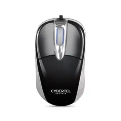 CYBERTEL - Mouse Oficina Retráctil 1000DPI Negro Sputnik CYB M204s