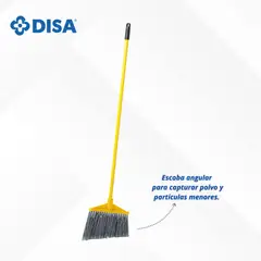 DISA SOLUCIONES ECOEFICIENTES - ESCOBA ANGULAR DE POLIPROPILENO MANGO AMARILLO