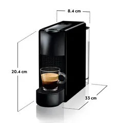 NESPRESSO - Cafetera Essenza Mini Negra 19 Bares