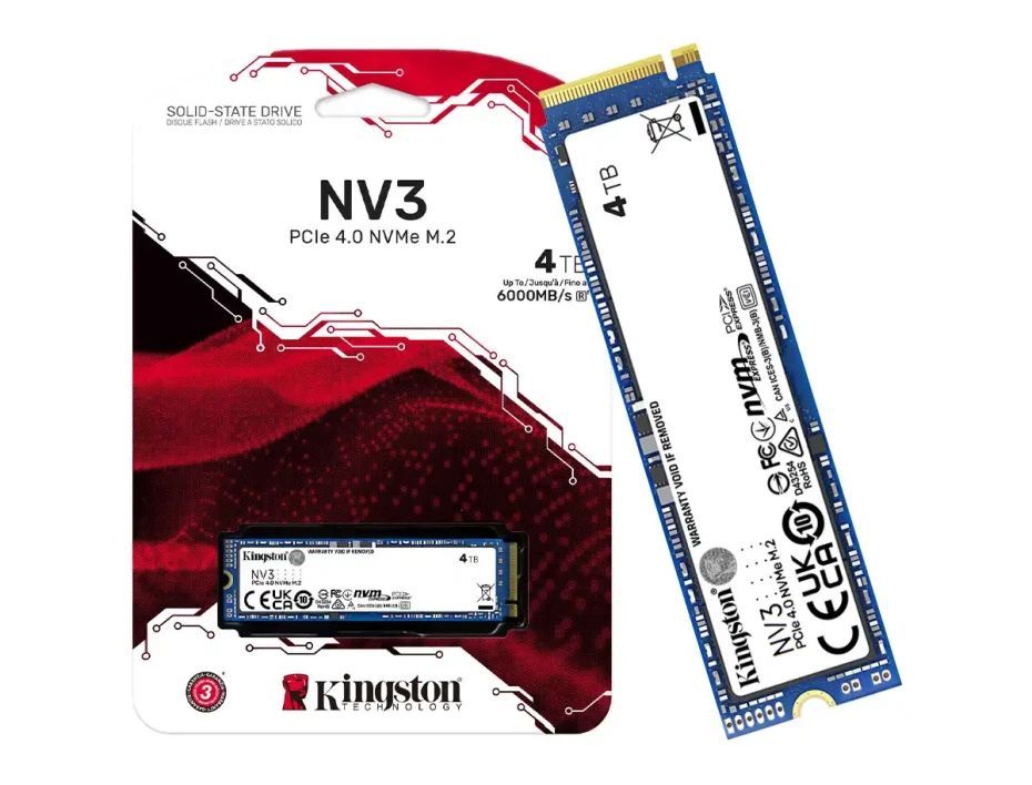 Unidad de Estado Sólido 4TB NV3 NVMe PCIe 4.0 de 6000Mb/s