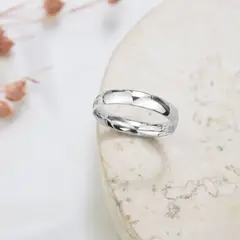 CLEO JOYAS & ACCESORIOS - Anillo Aro Liso 950 Plateado Plata