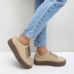 MARIBU - ZAPATILLAS PURO CUERO 656