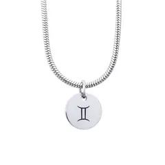 GENERICO - Collar Signo Geminis Plateado