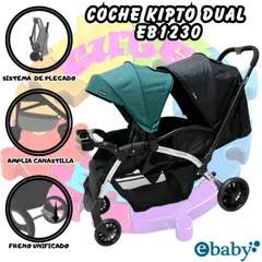 EBABY - COCHE MELLICERO KIPTO DUAL-GREEN