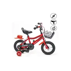 EVEZO - Bicicleta Montañera Aro 12 para Niños «DOCE» Red