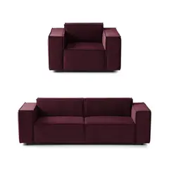 GENERICO - Juego de Sala Vitoriano 2-1 - Vino