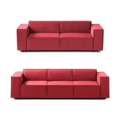 GENERICO - Juego de Sala Vitoriano 3-2 - Rojo