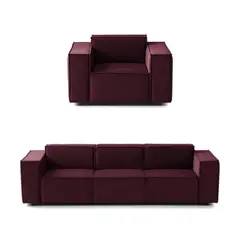 GENERICO - Juego de Sala Vitoriano 3-1 - Vino