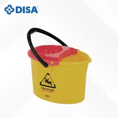 DISA SOLUCIONES ECOEFICIENTES - BALDE ESCURRIDOR DE 12 LTS AMARILLO