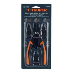TRUPER - Pinza Para Anillos De Retención 6 4 Cabezas Intercambiables
