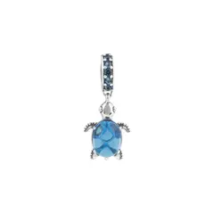 CLEO JOYAS & ACCESORIOS - Dije Charm Tortuga Turtle Azul