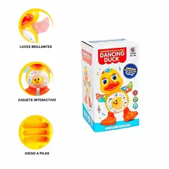 GENERICO - Pack6 Pato Bailarin con Luces Duck para Fiestas Interactivo