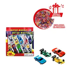 GENERICO - Carro de Juguete Coleccionable 10 Piezas Y+Ligas de Regalo