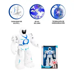 GENERICO - Pack2 Robot Practico Regalo Niños en Azul Y+Regalo Stickers