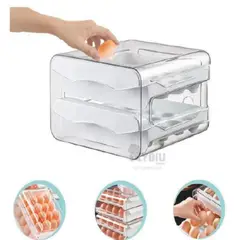 GENERICO - BANDEJA PORTA HUEVOS DE ACRÍLICO NARANJA