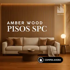 NAVECON - Piso SPC Amber Wood 5mm 122x18cm - 22 m2