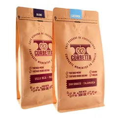 CORBETTA - Café de Especialidad Grano 500 Gr Villa Rica y San Ignacio
