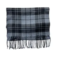 KAST PE - Bufanda Tommy con diseño de cuadros para hombre - Tonos grises