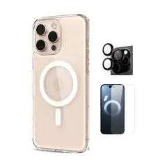 SPIGEN - CASE PARA IPHONE 16 PRO MAX ULTRA HYBRID MAG Y VIDRIOS