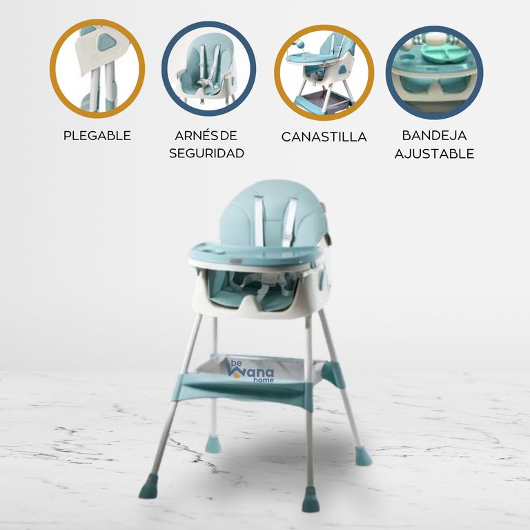 Silla de comer 3 en 1 «NÓRDICO» Edición Limitada Light Blue