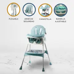 GENERICO - Silla de comer 3 en 1 «NÓRDICO» Edición Limitada Light Blue