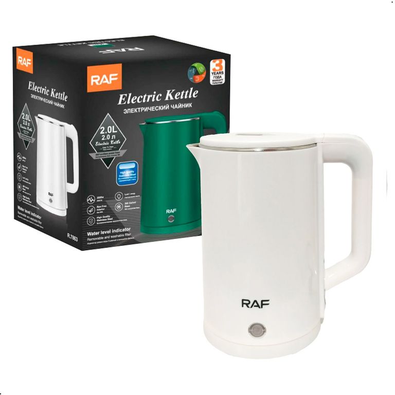 Hervidor Eléctrico Raf R.7863 De 2 Litros 2000w Blanco