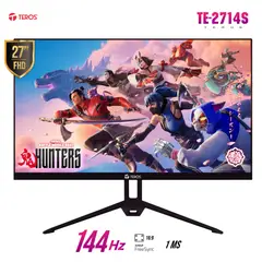 TEROS - Monitor GAMER TE-2714S, 27" FHD IPS, 144Hz 1 ms HDMI PARLANTES