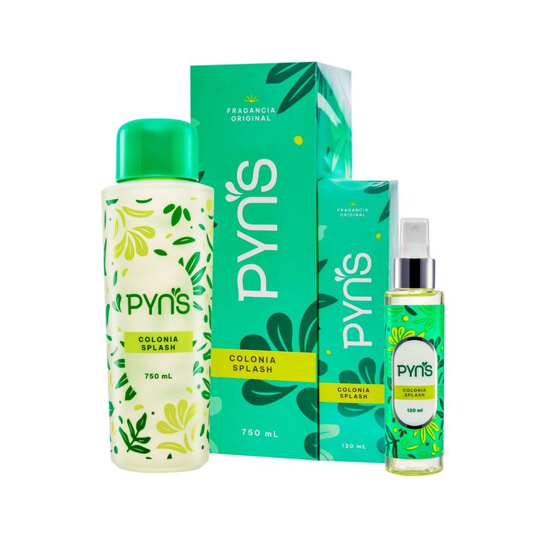 Pyns Pack Dúo Colonia Splash 750 ml + Colonia Splash 120 ML
