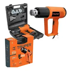 TRUPER - Pistola De Calor Aire Caliente +calidad +9 Accesorios