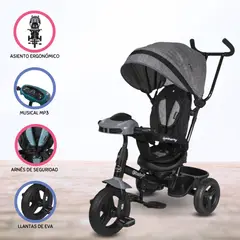 GENERICO - Triciclo Guiador para Niños «SPIN» Gray