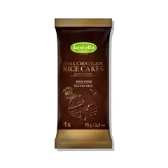 LESTELLO - GALLETAS DE ARROZ EN CHOCOLATE NEGRO SIN GLUTEN 72G