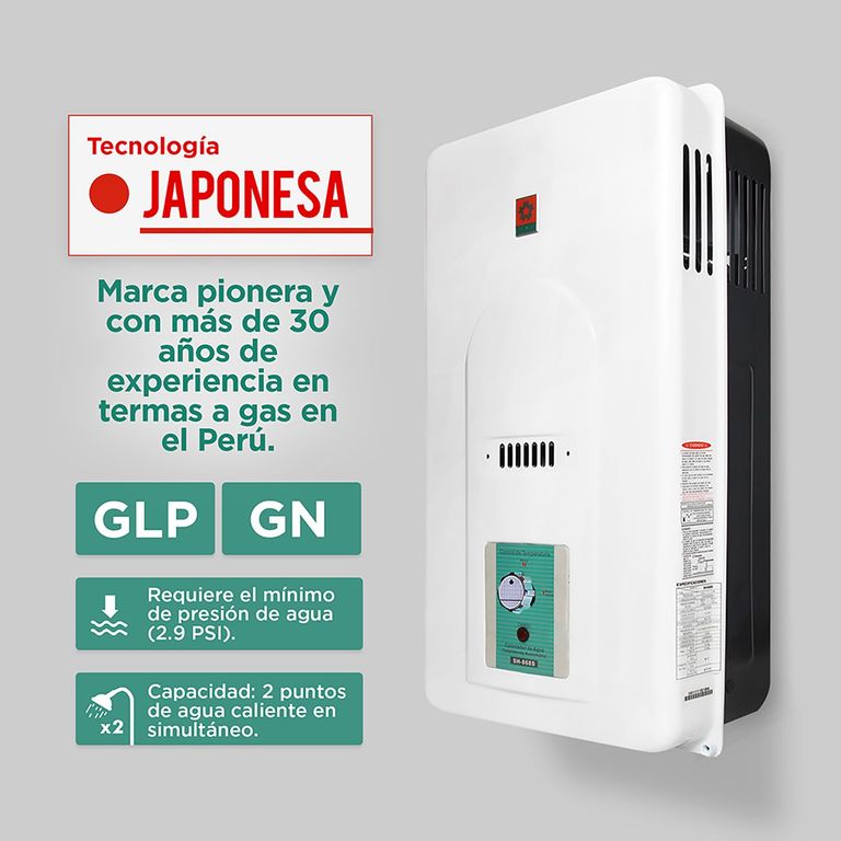 Calentador a Gas SH-868S 10 lt