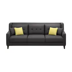 GENERICO - Sofá 3 Cuerpos Barroco - Gris Oscuro