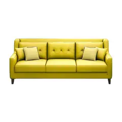 GENERICO - Sofá 3 Cuerpos Barroco - Amarillo