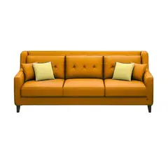 GENERICO - Sofá 3 Cuerpos Barroco - Mostaza