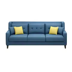 GENERICO - Sofá 3 Cuerpos Barroco - Azul Claro