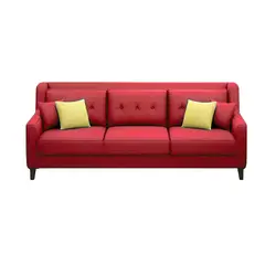 GENERICO - Sofá 3 Cuerpos Barroco - Rojo