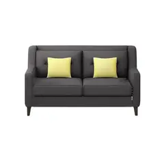 GENERICO - Sofá 2 Cuerpos Barroco - Gris Oscuro