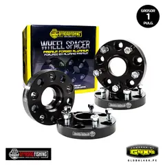POWERED BY G4X4 GLOBAL 4 X 4 PE - Espaciadores 1 pulg de aluminio y centrador para Ssangyong