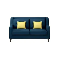 GENERICO - Sofá 2 Cuerpos Barroco - Azul Oscuro