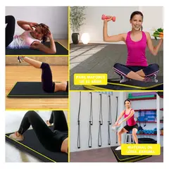 GENERICO - Pack4 Colchoneta de Pilates 15M Amarillo Y+Regalo Stickers