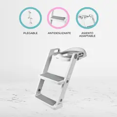 CARESTINO - Asiento reductor con escalera «PEKIN V2 » Gray