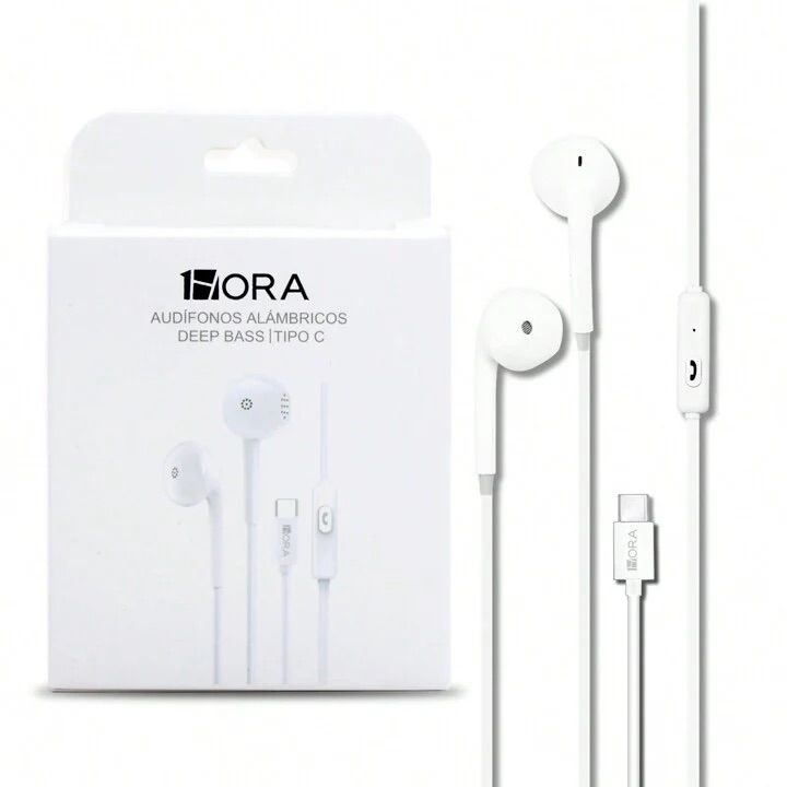 Audifonos con cable y micrófono entrada Tipo C