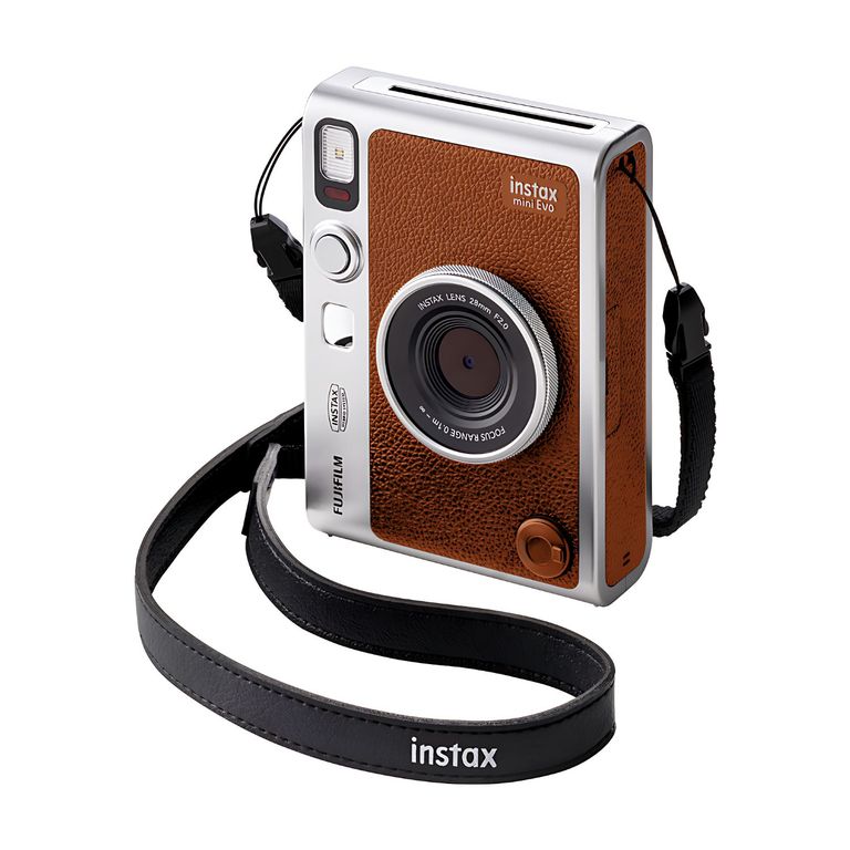 Camara Instax mini EVO Hybrid Brown